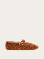 Ferragamo Shearling ballet flat